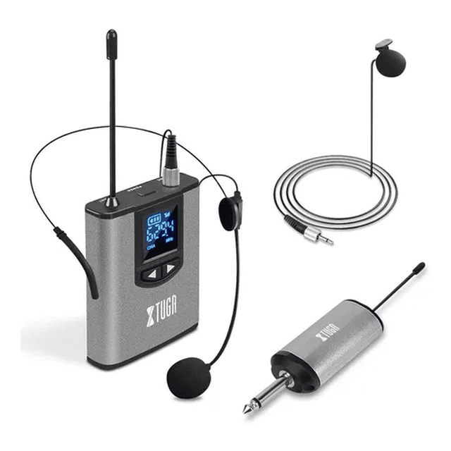 Micrófono Inalámbrico Malubero 25 Canales Auriculares Receptor Malu2158