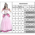 thumbnail image 5 of Women"s Super Mario Peach Cosplay Costume Pink Princess Dress + Gloves + Headdress Outfits Set Carnival Party, 5 of 5