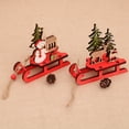 thumbnail image 5 of Adornos de madera para muñeco de nieve y Papá Noel para Navidad, colgante para árbol de Navidad, suministros para fiestas, envío directo, decoración para el hogar, 5 of 5