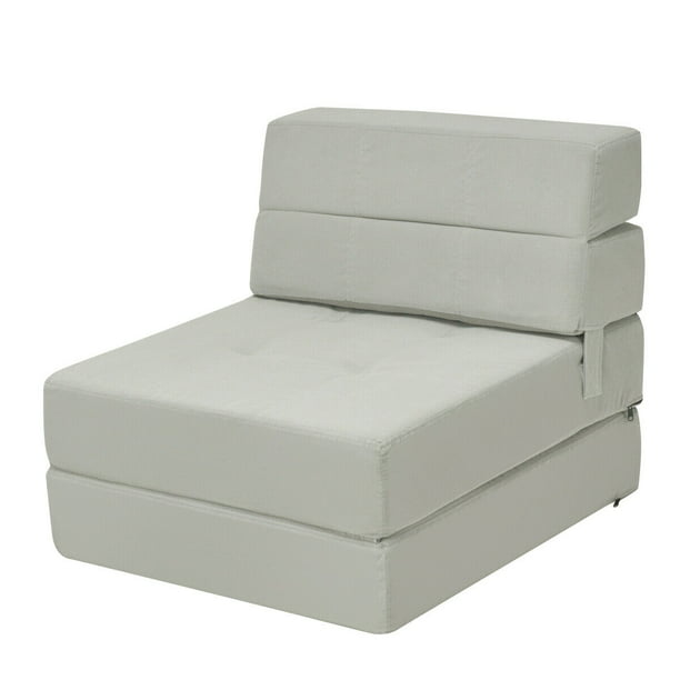 Costway Tri Fold Down Chair Flip, Folding Chair Sofa Bed