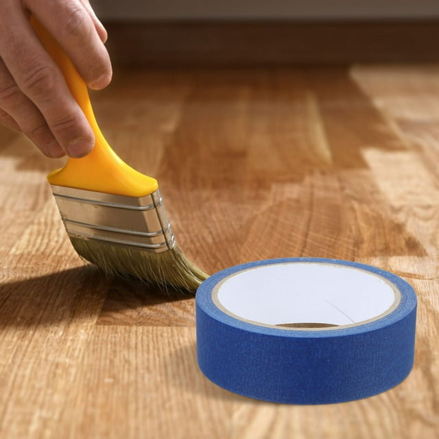 OULII Dark Blue Masking Tape for Painting and Crafts Excellent Surface Protection Easy Peel Premium Paper 4 Rolls