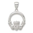 thumbnail image 1 of 925 Sterling Silver Claddagh Shaped Pendant, 1 of 2