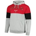 thumbnail image 2 of Men's Fanatics Red Chicago Bulls Contrast Pieced Pullover Hoodie, 2 of 3
