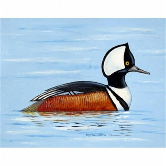 Hooded Merganser Door Mat, Small
