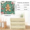 thumbnail image 6 of Yayeee 6 Pack Kitchen Dishcloths for Washing Dishes Soft Absorbent Microfiber Towels, Christmas Gingerbread, 6 of 9