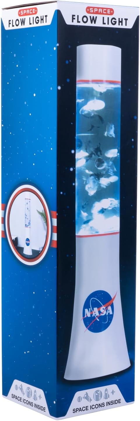 Fizz Creations 13.2-inch Tall LED Mood Night Light, White Flow Lamp