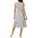 thumbnail image 3 of VESTIDO DE VERANO BOHEMIO PARA MUJER INSPIRE CHIC, ESCOTE EN V, ESTAMPADO FLORAL, MIDI, CASUAL, BLANCO L, 3 of 6