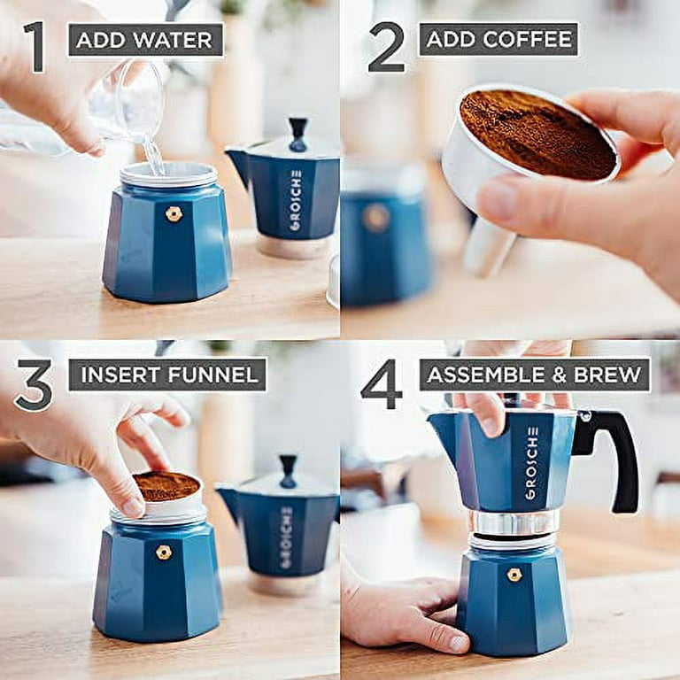  MXBAOHENG Electric Moka Pot Espresso Coffee Maker 6