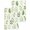 Light Green, variant on Green Leaves Kitchen Dish Towels for Drying Dishes Set of 3, Summer Botanical Farmhouse Leaf Watercolor Waffle Weave Microfiber Hand Tea Bathroom Towels Quick Dry & Absorbent Towel 12x12