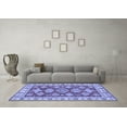 thumbnail image 3 of Ahgly Company Machine Washable Indoor Rectangle Abstract Blue Modern Area Rugs, 5' x 7', 3 of 4