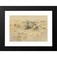 thumbnail image 2 of Charles Marion Russell 24x18 Black Modern Framed Museum Art Print Titled - Indians Stalking Elk (1897), 2 of 5