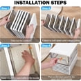 thumbnail image 6 of Drop Front Shoe Storage Box, No Assembly Stackable Shoe Organizer Storage Bin with Clear Door, Free Standing Shoe Shelf Cabinet with Lid, Foldable Shoe Rack for Closet Entryway (grey, 6-Tier), 6 of 6