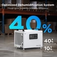 thumbnail image 3 of 70 Pints Energy Star Commercial Dehumidifier with Pump for Crawlspace Basement, 3 of 6