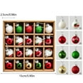 thumbnail image 4 of 1 Inch Mini Red White Green Glass Ball Christmas Ornaments,20 Miniature Christmas Tree Ornaments, Rustic Christmas Decorations, Mini Christmas Tree Decorations for Christmas Occasion, 4 of 9