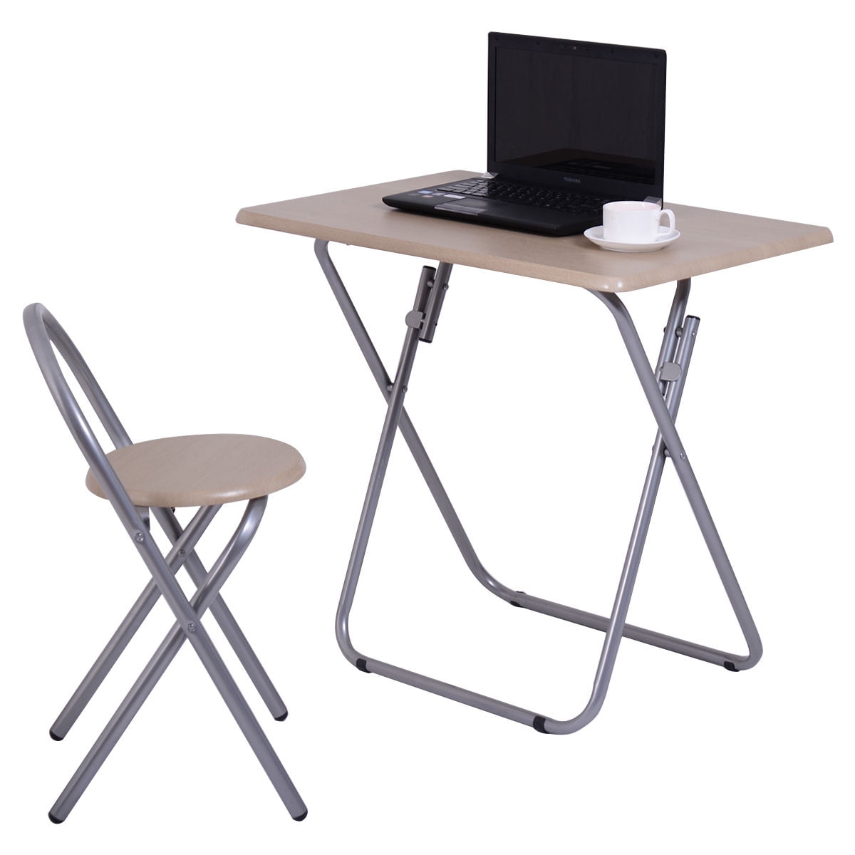 Costway Kids Study Writing Desk Table Chair Set Folding Student Costway Kids Study Writing Desk Table Chair Set Folding Student Children Home School New
