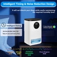 thumbnail image 4 of Fibevon Dehumidifier for Basement, 48oz Quiet Dehumidifier for Home with Auto Shut off, Timer, Sleep Mode, Defrost, 7 Color Light Portable Small Dehumidifier for Bathroom, Basement, Closet, RV, 4 of 7