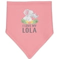 thumbnail image 2 of Inktastic I Love My Lola Baby Bandana Bib, 2 of 4
