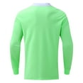 thumbnail image 5 of Ketyyh-chn99 Mens Polo Shirts Long Sleeve Polo Shirts Regular Fit Golf T-Shirts 2023 Fall Casual Sweatshirt Top Green,2XL, 5 of 5