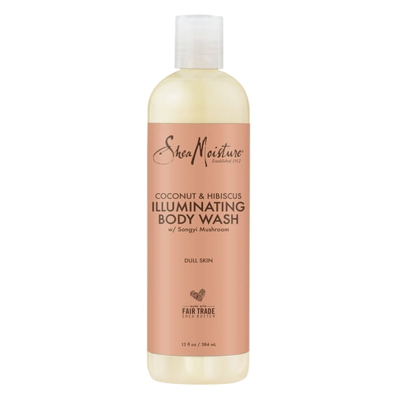 SheaMoisture Illuminating Body Wash Coconut & Hibiscus, 13 oz