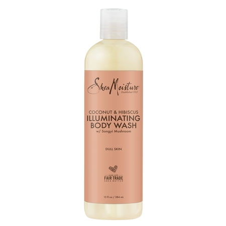 SheaMoisture Illuminating Body Wash Coconut & Hibiscus  13 oz