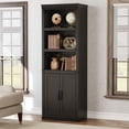thumbnail image 3 of Towallmark Librero 5 Niveles 62 cm, Estantería con Puertas, Madera Resistente, para Oficina, Color Negro, 3 of 8