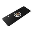 thumbnail image 3 of Cadillac 3D Metal Logo 12" x 4.25" European Look Black Half-Size Stainless Steel License Plate, 3 of 5