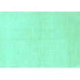 thumbnail image 1 of Ahgly Company Indoor Rectangle Solid Turquoise Blue Modern Area Rugs, 6' x 9', 1 of 4