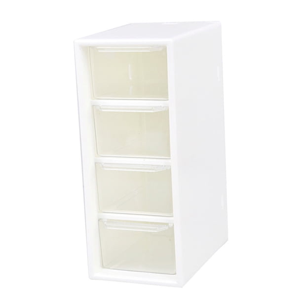 Organizador de Almacenamiento de Maquillaje, Organizador de Escritorio Pequeño y Apilable, Multifuncional Para Tocador