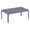 Dark Gray, variant on Compamia Sky Patio Coffee Table in White