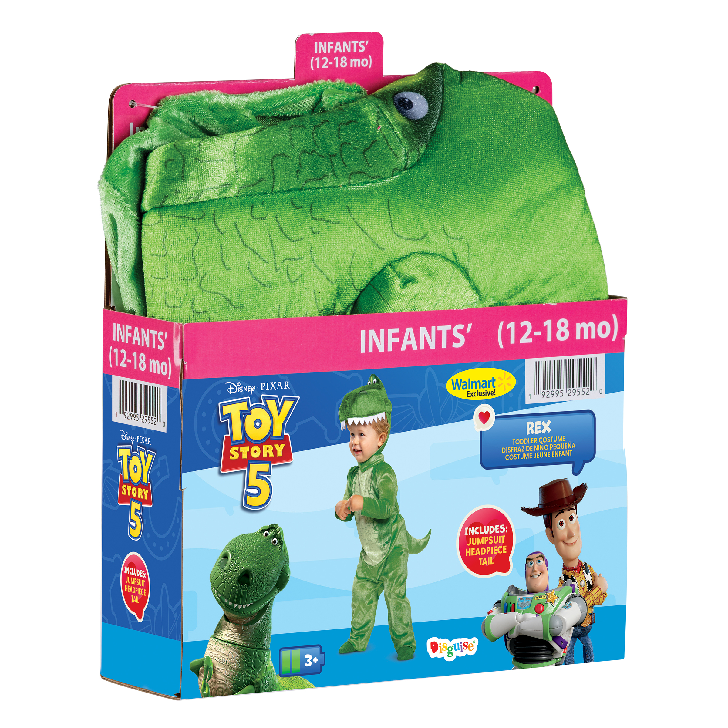 Disguise Disney Toy Story T-Rex Infant Costume 12-18M photo 7