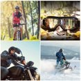 thumbnail image 5 of Gafas de equitación Gafas de moto Unisex al aire libre Anti-UV a prueba de viento Anti-arena Gafas de piloto Casco de cuero (lente gris - marco negro) TUNC Sencillez, 5 of 5
