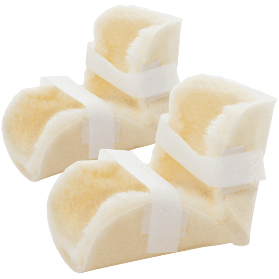 Essential Medical Supply Sheepette Synthetic Sheepskin Soft Elbow Protectors, Universal Fit