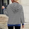 thumbnail image 4 of Womens Zip Up Hoodies Striped Fashion Sweatshirts Long Sleeve Jacket With Pockets 2024 Teen Girls Fashion Clothes Sweatcoat Zip up Sweatshirt Women Zipper Front Hoodies Hooded Sweatshirt Womens Hooded, 4 of 8