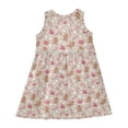 thumbnail image 4 of Girls Dress Gingerbread Man Lollipop Sleeveless Dress for Girls Hem A-Line Casual Sundress, 4 of 7