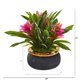thumbnail image 2 of Planta Artificial Bromelia Casi Natural con Maceta de Loza 28 cm, 2 of 3