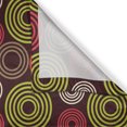 thumbnail image 3 of Ambesonne Geometric Kitchen Curtains, Funky Vortex Lines, 55"x45", Lime Green Dark Brown, 3 of 3
