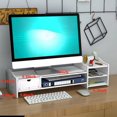 thumbnail image 2 of HLONK Kabuer Office Wood Desk Organizer  Top Monitor Stand Riser  Multifunctional Storage Desktop Shelf, 2 of 5