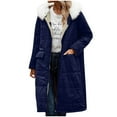 thumbnail image 4 of Black**Friday Chaoheng Winter Coats for Women Women's Long Hooded Puffer Jacket Detachable Fur Lined Winter Coat with Pockets, 4 of 9