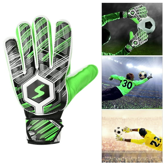 Soccer Adult Children Professional Football Soccer Goalkeeper Goalie Thicken PU Gloves Protector