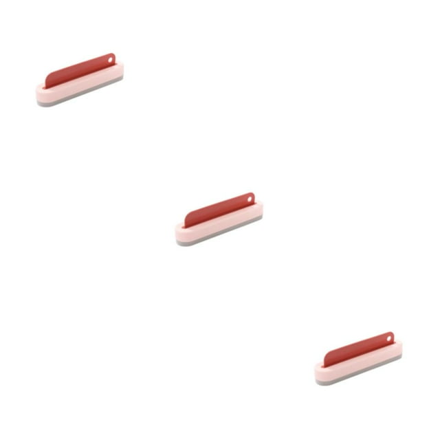 kurtrusly Multi-function Glass Wiper Scraper Household Cleaning Car Window Scraping Tiles Wall Dual-Use Brush Home Bathroom Pink 3Set