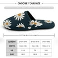 thumbnail image 2 of Daisy Bloom House Slippers for Woman Men Warm Fannel Slipper Non-Slip TPR Slides Slippers 9.5-10, 2 of 8
