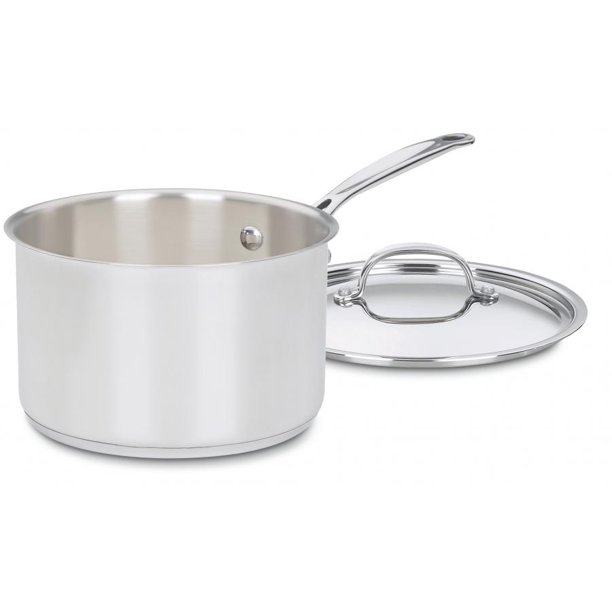 Cuisinart 4 Quart Saucepan With Cover, Chef's Classic Stainless