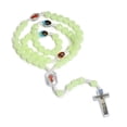 thumbnail image 4 of glowing in Dark Rosary Necklace Bead Chain Pendant Ornaments for Home Church Yoga Room Decorations Gift, 4 of 4