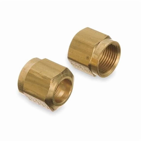 Weatherhead Nut, Brass, Compression, 3/8 in,PK10 1461X6