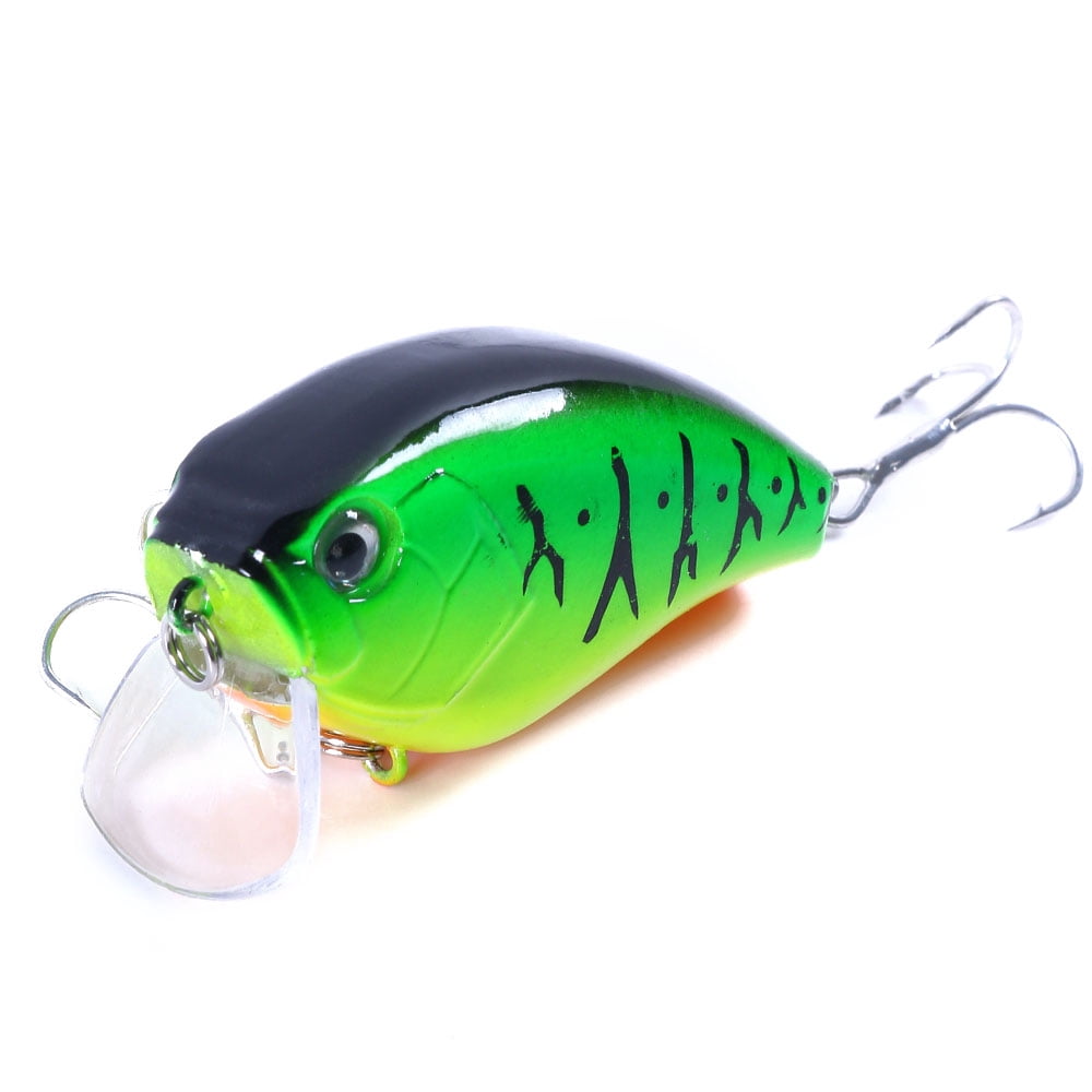 HENGJIA Crankbaits Bass Lures 2.36in, Square Bill Crankbait, Bass Fishing Lure, Floating Fishing Lures, 3D Eyes Fishing Gear Trout Lure for Shallow Diving Crank Bait, Freshwater, Saltwater