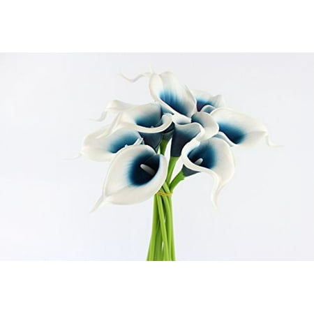 Calla Lily Orchid Bouquet (10pc set of Real Touch calla lily-Keepsake artificial calla lily with Small Bloom perfect for making bouquet, boutonniere,corsage.Quality keepsake artificial flower (Picasso Pacific)