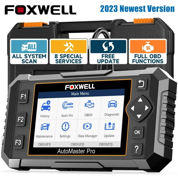 Foxwell NT624 Elite OBD2 Scanner All System for Automotive Diagnostic Scan Tool 8 Reset Coding SAS Calibration