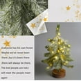 thumbnail image 5 of Luxcidy Lighted Birch Tree for Christmas Decorations, Small Christmas Trees Lamp with LED Lights, Artificial Lighted Snowy Tree for Tabletop Desk Decor 60LED Fake Tree for Centerpiece Decorations, 5 of 7