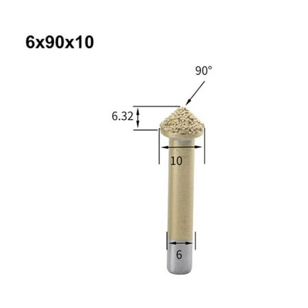 

CNC Milling Cutter Double Frosted Tapered V-Shaped Marble Stone Carving Tool