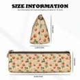 thumbnail image 4 of Naloa Floral Strawberr Print Leather Pencil Case - Portable Big Capacity Pencil Pouch Organizer Bag Stationery Bag for Work & Office Pencil Pen Case, 4 of 5